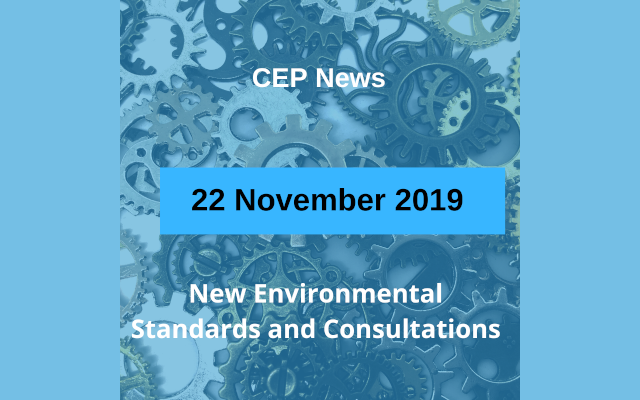 New Environmental Standards and Consultations