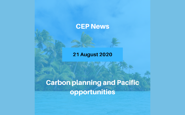 Carbon Planning and Pacific Opportunities