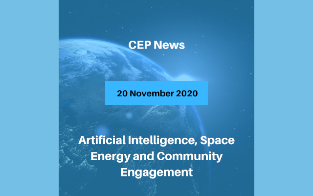 Artificial Intelligence, Space Energy and Community Engagement