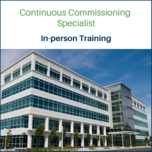 Continuous Commissioning Specialist course banner for in-person training