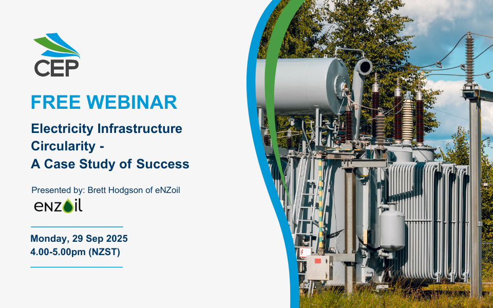 CEP Webinar - Electricity Infrastructure Circularity: A Case Study of Success