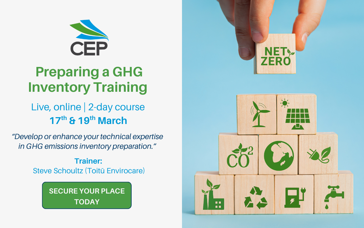 CEP Training - Preparing a GHG Inventory